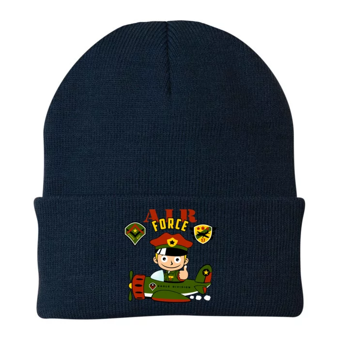 Air Force Pilot Boy Cartoon Knit Cap Winter Beanie