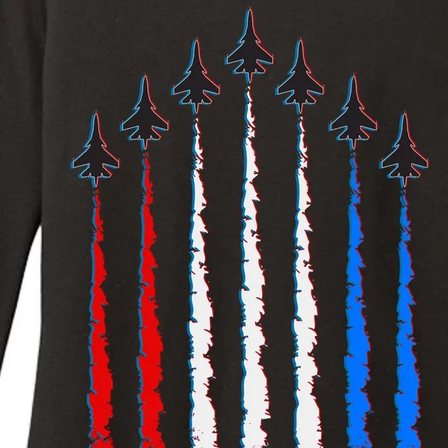 AIr Force Red White & Blue Trail Womens CVC Long Sleeve Shirt