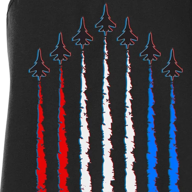 AIr Force Red White & Blue Trail Women's Racerback Tank