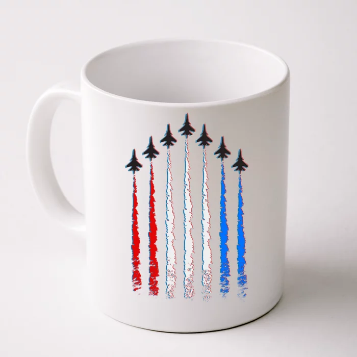 AIr Force Red White & Blue Trail Front & Back Coffee Mug