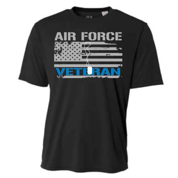 Air Force Veteran Flag Cooling Performance Crew T-Shirt