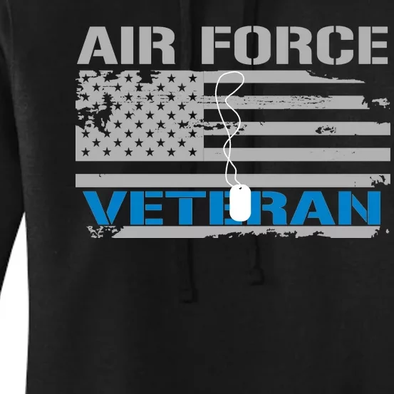 Air Force Veteran Flag Women's Pullover Hoodie