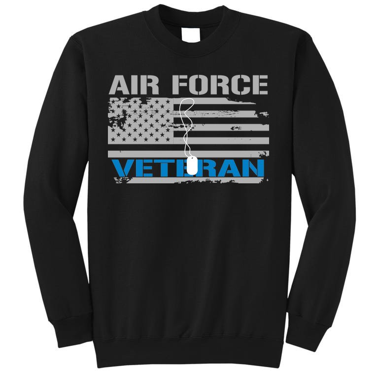 Air Force Veteran Flag Tall Sweatshirt