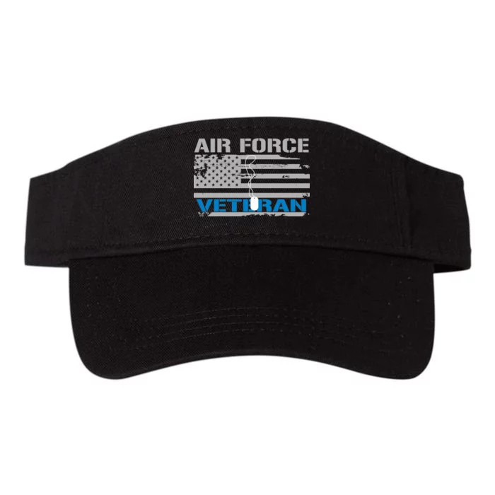 Air Force Veteran Flag Valucap Bio-Washed Visor