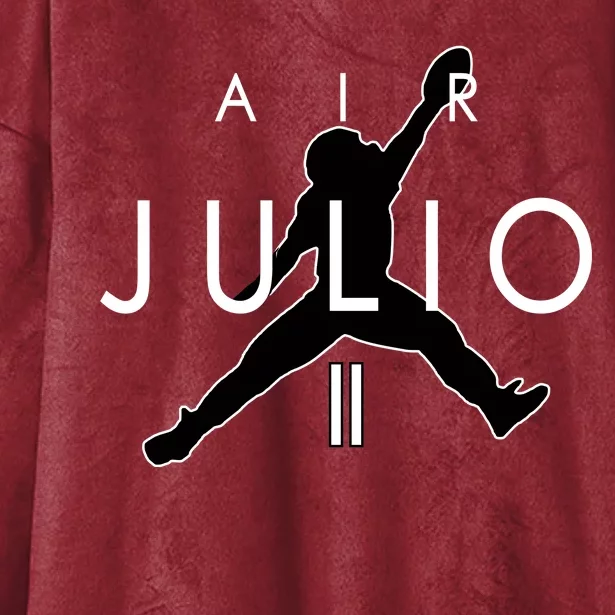 Air Julio Football Atlanta Fan Hooded Wearable Blanket