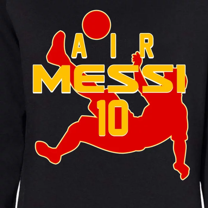 Air Messi No 10 Spain Soccer Futbol Womens California Wash Sweatshirt