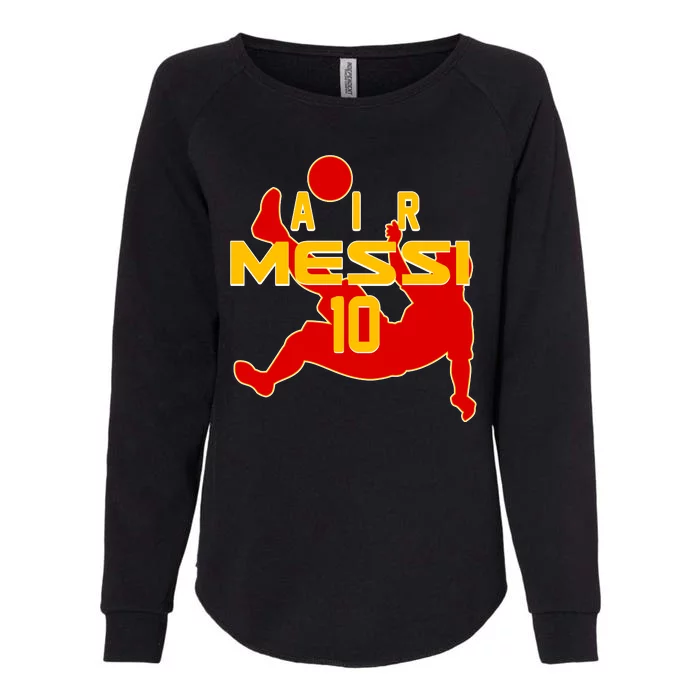 Air Messi No 10 Spain Soccer Futbol Womens California Wash Sweatshirt