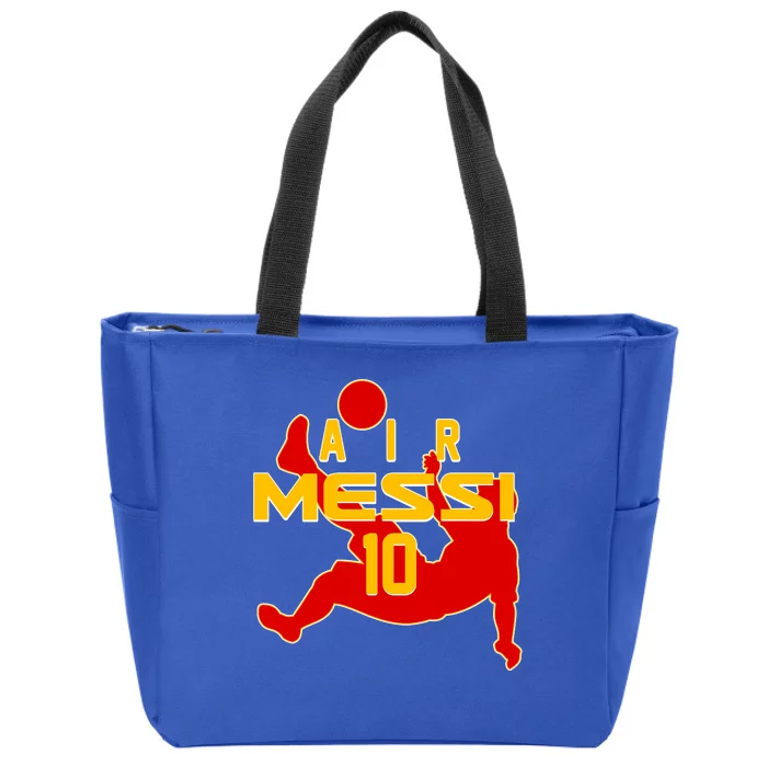 Air Messi No 10 Spain Soccer Futbol Zip Tote Bag