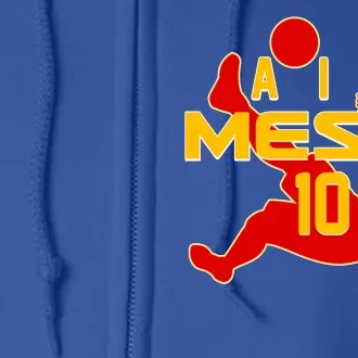 Air Messi No 10 Spain Soccer Futbol Full Zip Hoodie