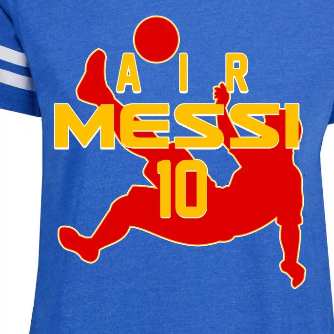 Air Messi No 10 Spain Soccer Futbol Enza Ladies Jersey Football T-Shirt