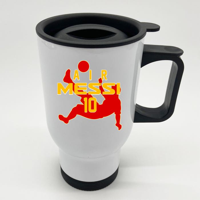 Air Messi No 10 Spain Soccer Futbol Front & Back Stainless Steel Travel Mug