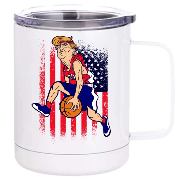 Air Trump Front & Back 12oz Stainless Steel Tumbler Cup