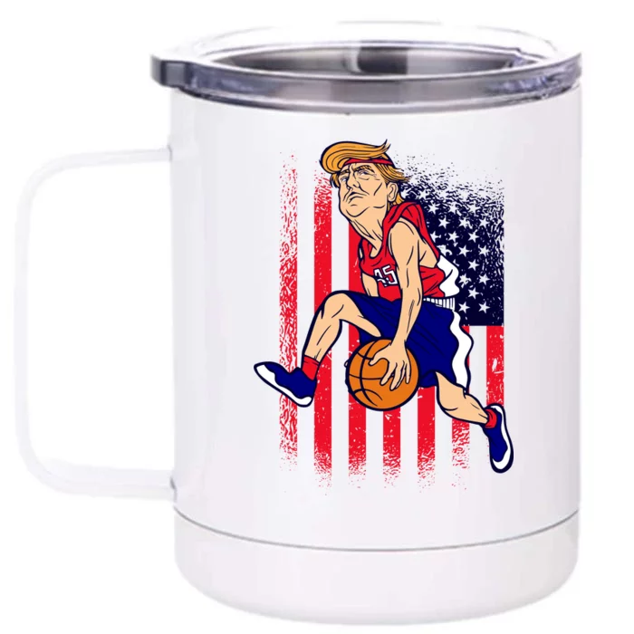 Air Trump Front & Back 12oz Stainless Steel Tumbler Cup