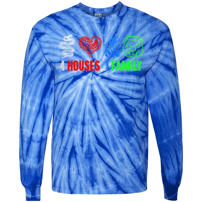 Altruismo IsibindiAmistad Reveur Rca 4 Houses 1 Family Tie-Dye Long Sleeve Shirt