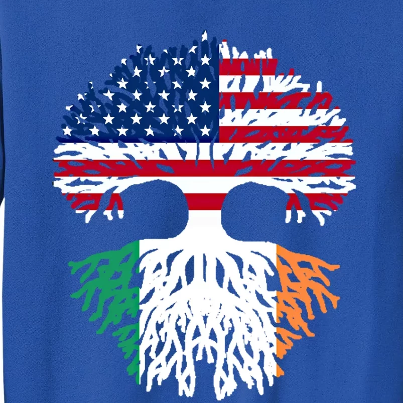 American Irish Roots Flag Gift Sweatshirt