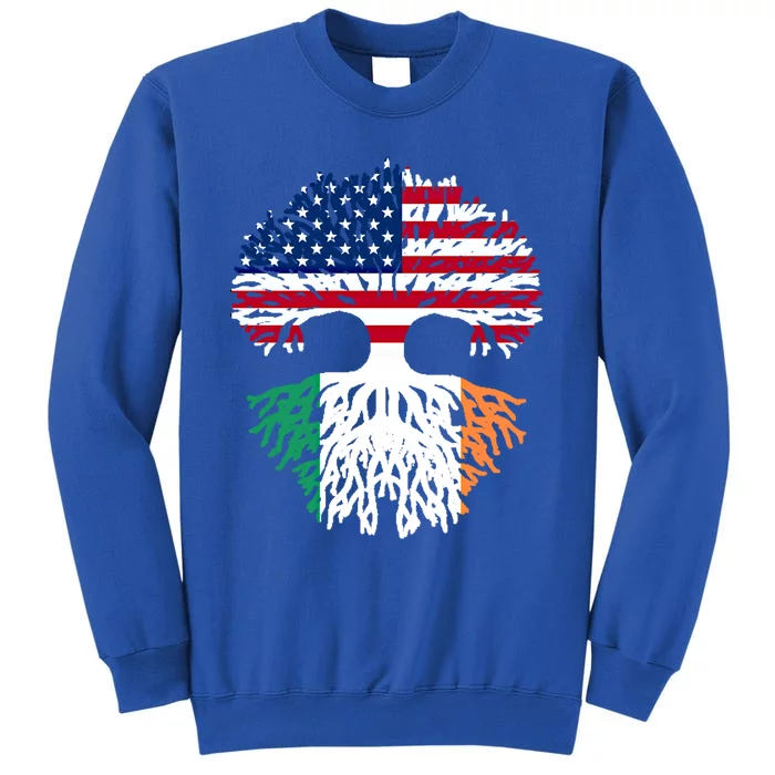 American Irish Roots Flag Gift Sweatshirt