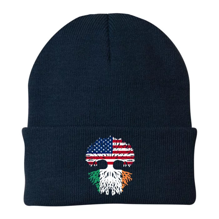 American Irish Roots Flag Gift Knit Cap Winter Beanie