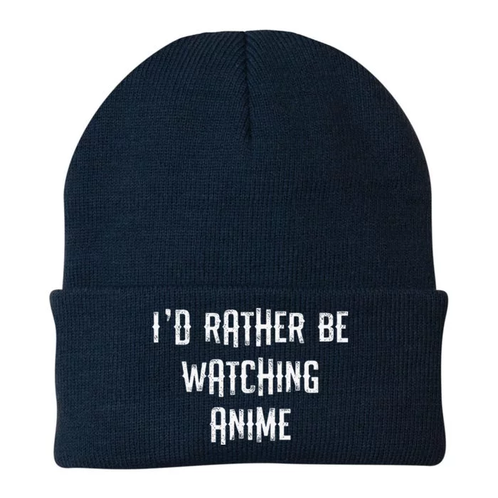 Anime I'd Rather Be Watching Anime Otaku Weeb Knit Cap Winter Beanie