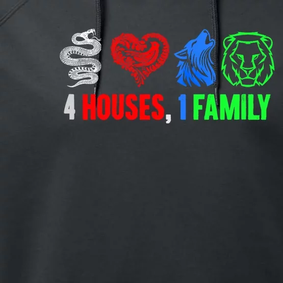 Altruismo IsibindiAmistad Reveur Rca 4 Houses 1 Family Performance Fleece Hoodie