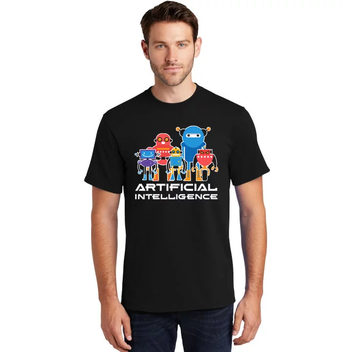 Artificial Intelligence Robots Computer Science AI Tall T-Shirt