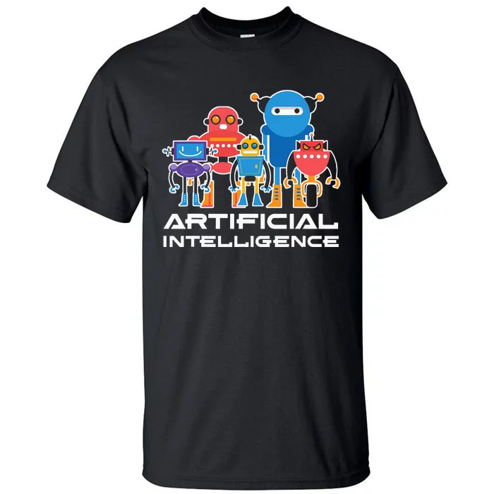 Artificial Intelligence Robots Computer Science AI Tall T-Shirt