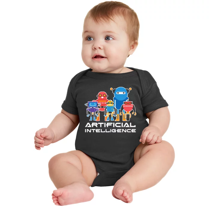 Artificial Intelligence Robots Computer Science AI Baby Bodysuit