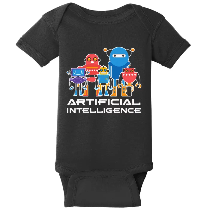 Artificial Intelligence Robots Computer Science AI Baby Bodysuit