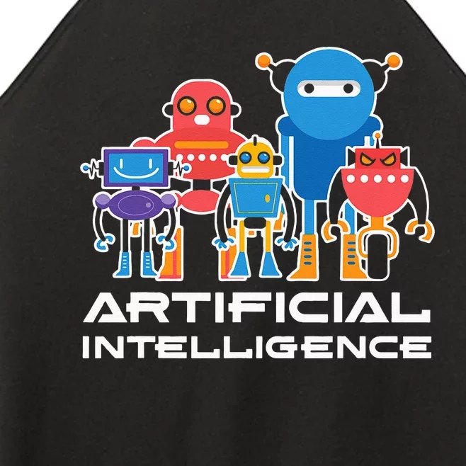 Artificial Intelligence Robots Computer Science AI Women’s Perfect Tri Rocker Tank