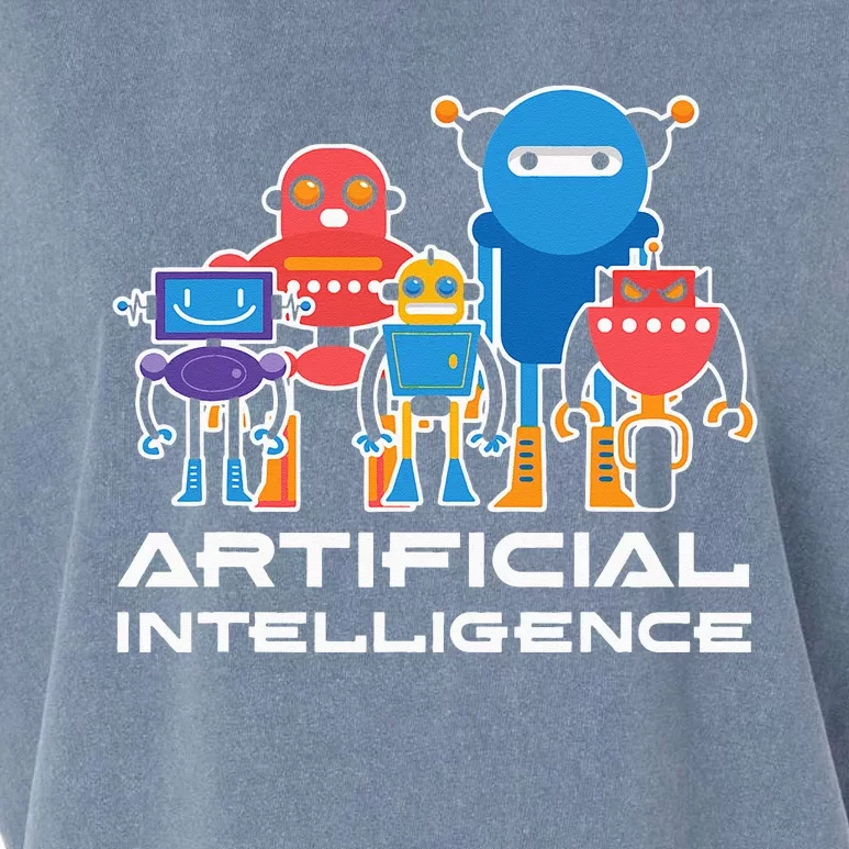 Artificial Intelligence Robots Computer Science AI Garment-Dyed Women's Muscle Tee