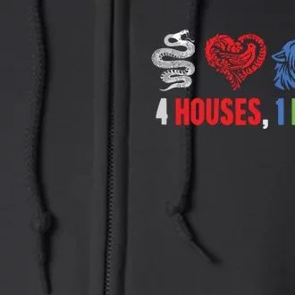 Altruismo IsibindiAmistad Reveur Rca 4 Houses 1 Family Full Zip Hoodie