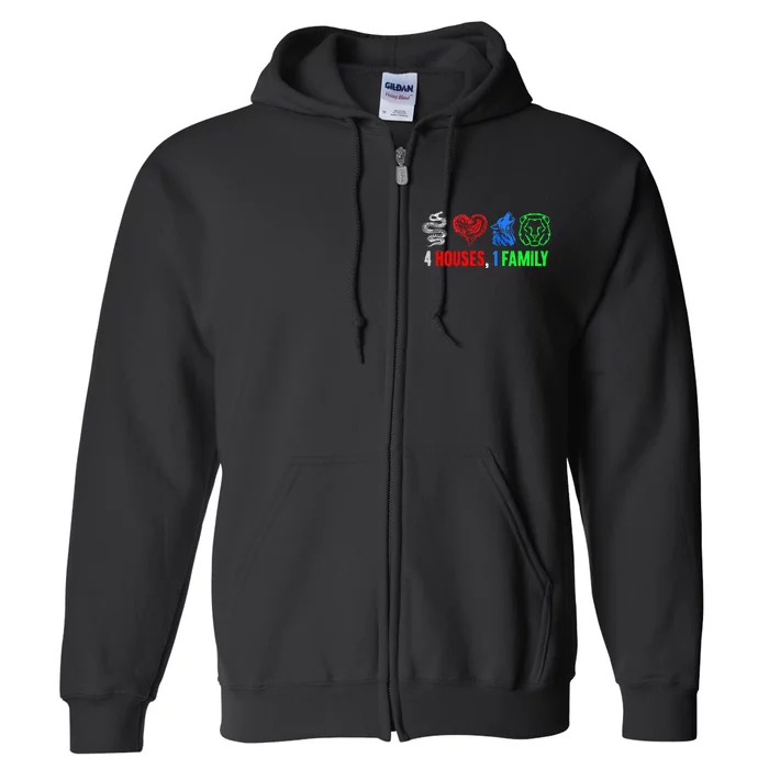 Altruismo IsibindiAmistad Reveur Rca 4 Houses 1 Family Full Zip Hoodie