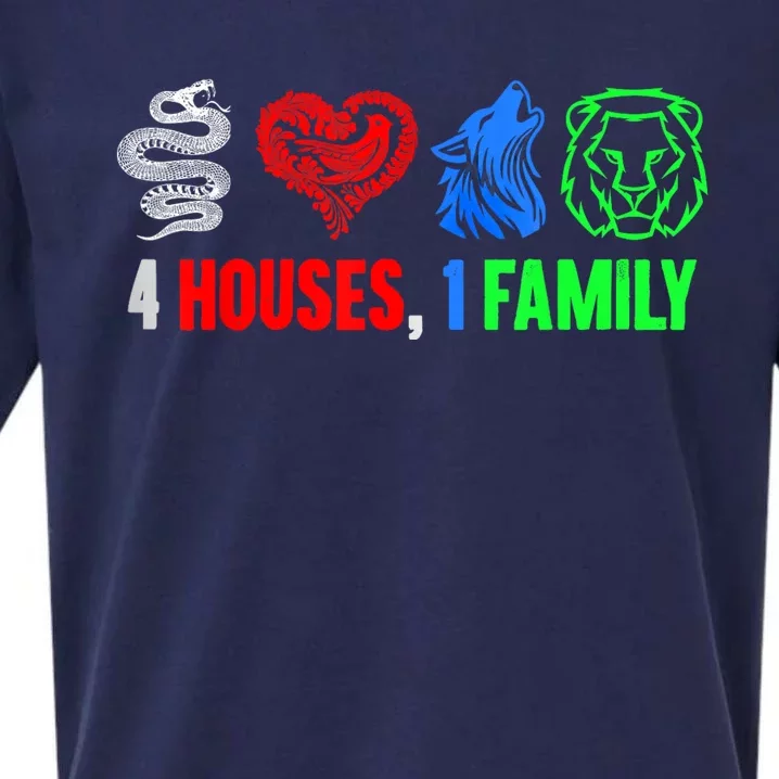 Altruismo IsibindiAmistad Reveur Rca 4 Houses 1 Family Sueded Cloud Jersey T-Shirt