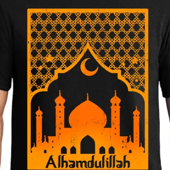 Alhamdulillah Islamic Religion Mosque Allah Muslim Gift Pajama Set