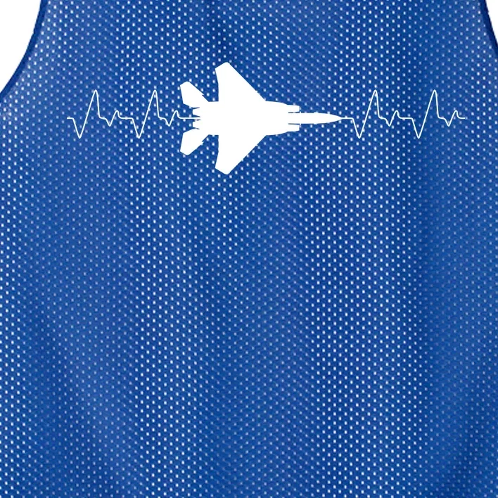 Airplane Pilot Air force Heartbeat Mesh Reversible Basketball Jersey Tank