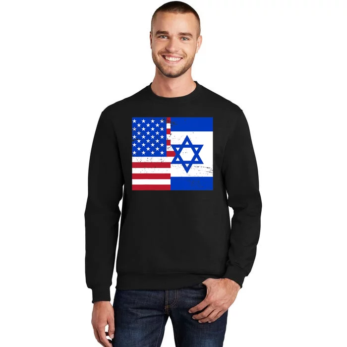 American Israeli Support Israel Tall Sweatshirt