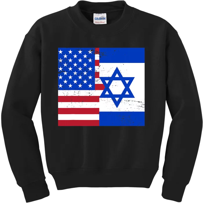 American Israeli Support Israel Kids Sweatshirt