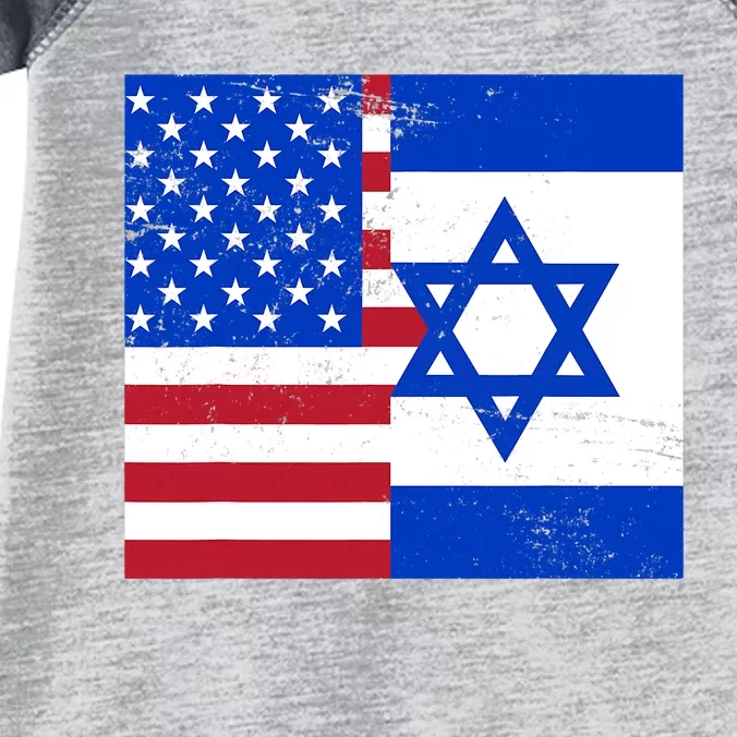 American Israeli Support Israel Infant Baby Jersey Bodysuit