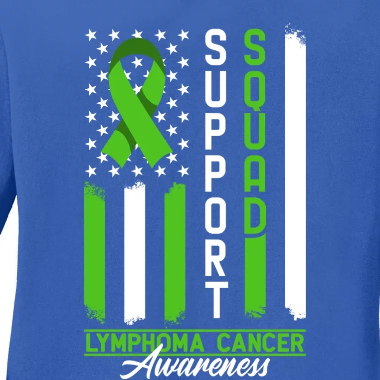 Awareness I Support Squad I Lymphocytes Lymphoma Cancer Gift Ladies Long Sleeve Shirt