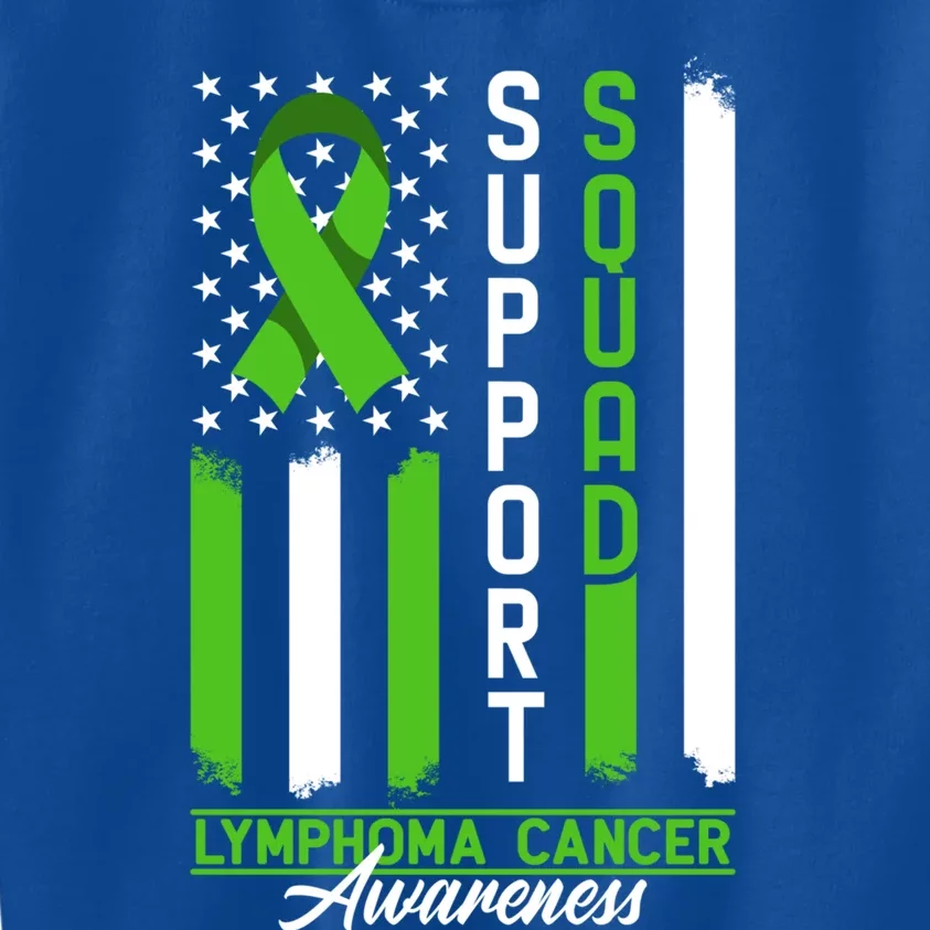 Awareness I Support Squad I Lymphocytes Lymphoma Cancer Gift Kids Sweatshirt