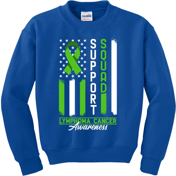 Awareness I Support Squad I Lymphocytes Lymphoma Cancer Gift Kids Sweatshirt