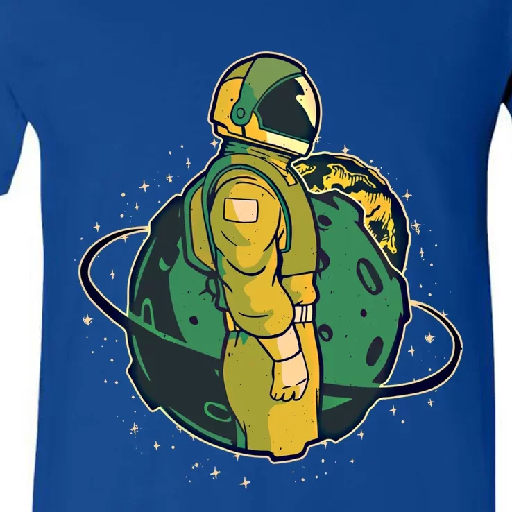 Astronaut In Space Suit Graphic Astronauts Graphic Gift V-Neck T-Shirt