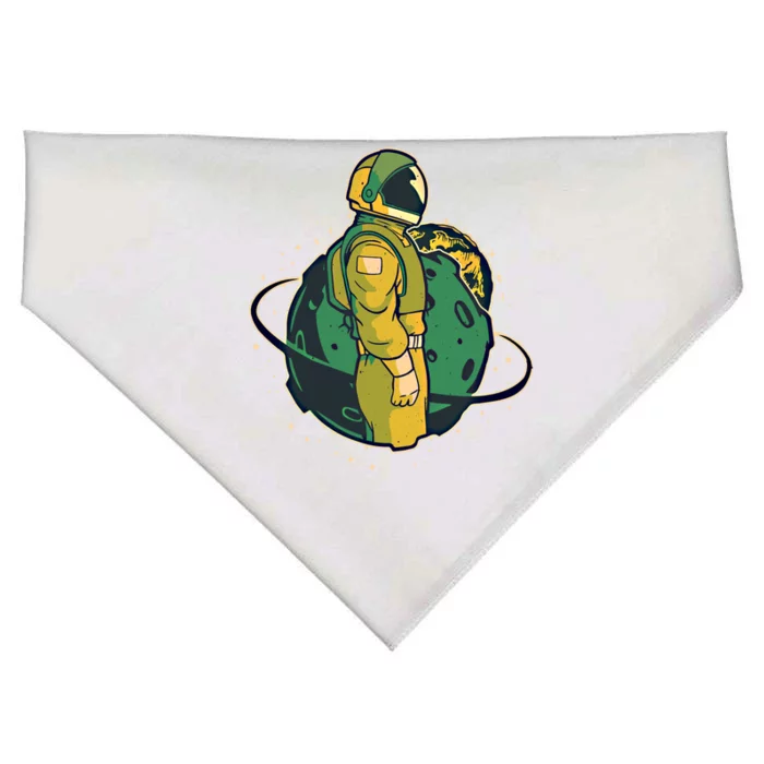 Astronaut In Space Suit Graphic Astronauts Graphic Gift USA-Made Doggie Bandana