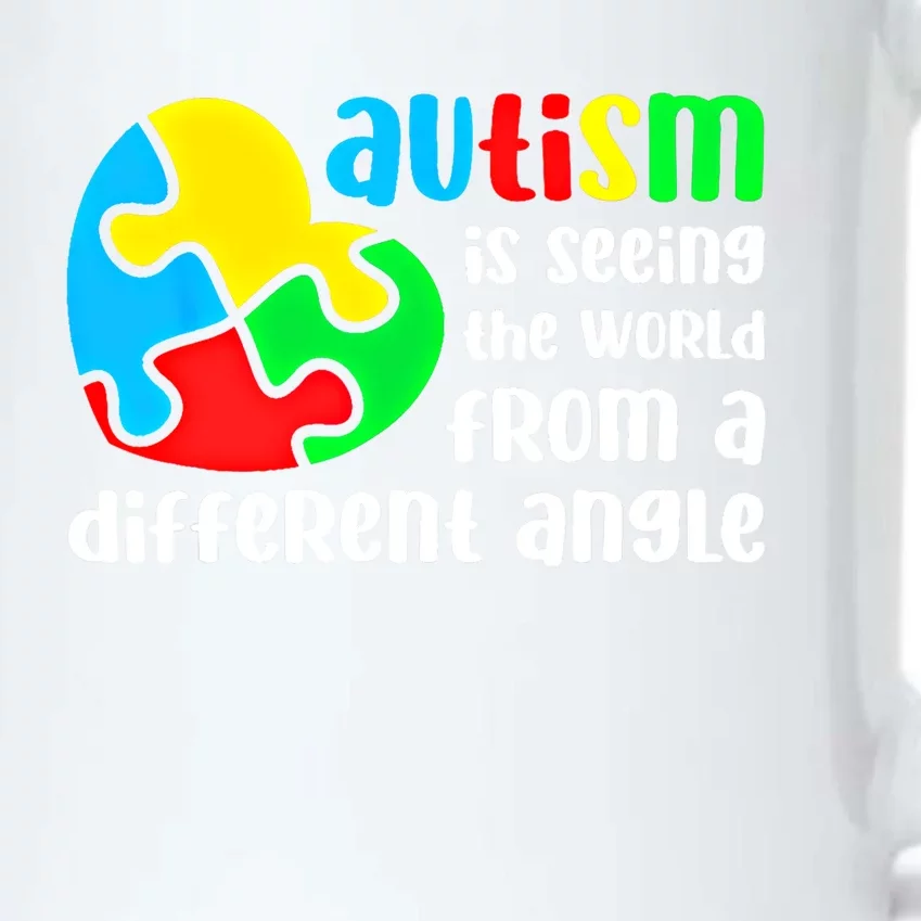 Autism Is Seeing The World From A Different Angle Autism Gift Black Color Changing Mug