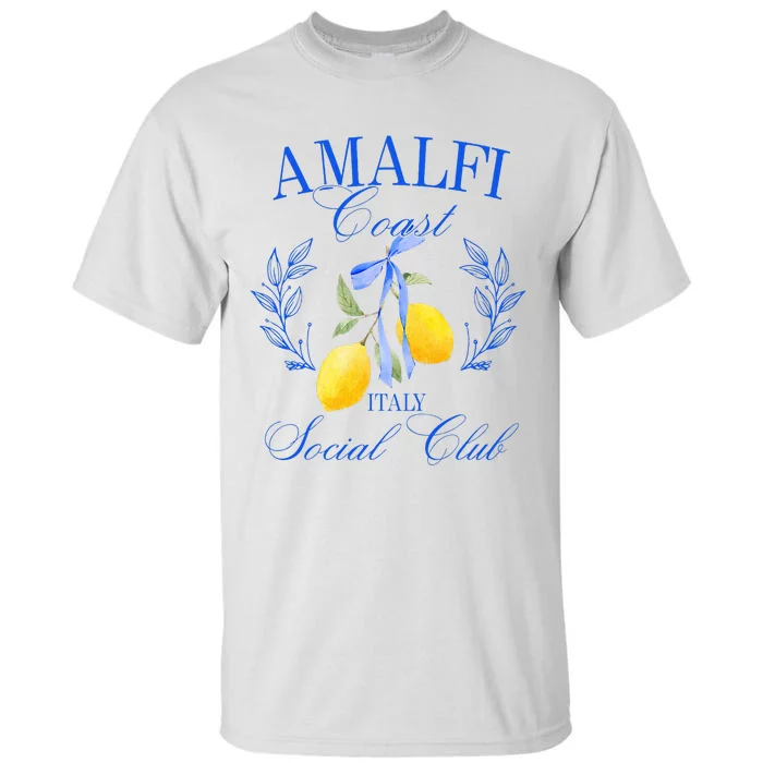 Amalficoast Iitaly Social Club Travel Trip Vacation Lemon Tall T-Shirt