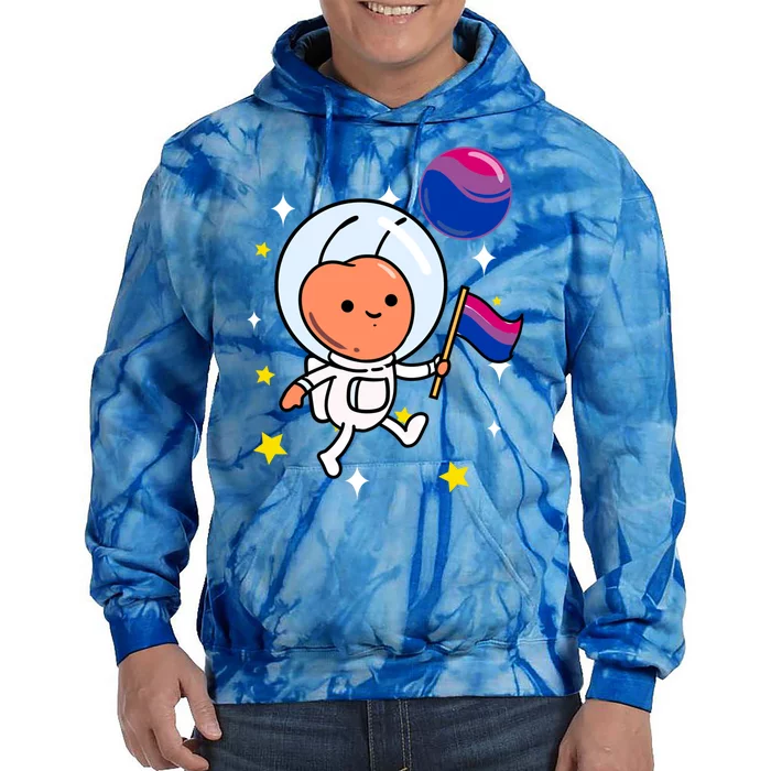 Ant In Space Bisexual Pride Gift Tie Dye Hoodie