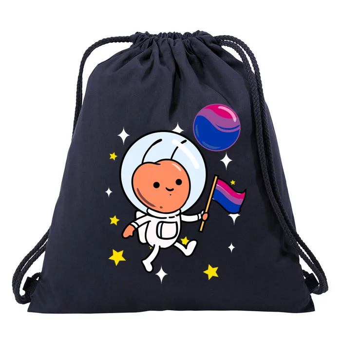 Ant In Space Bisexual Pride Gift Drawstring Bag