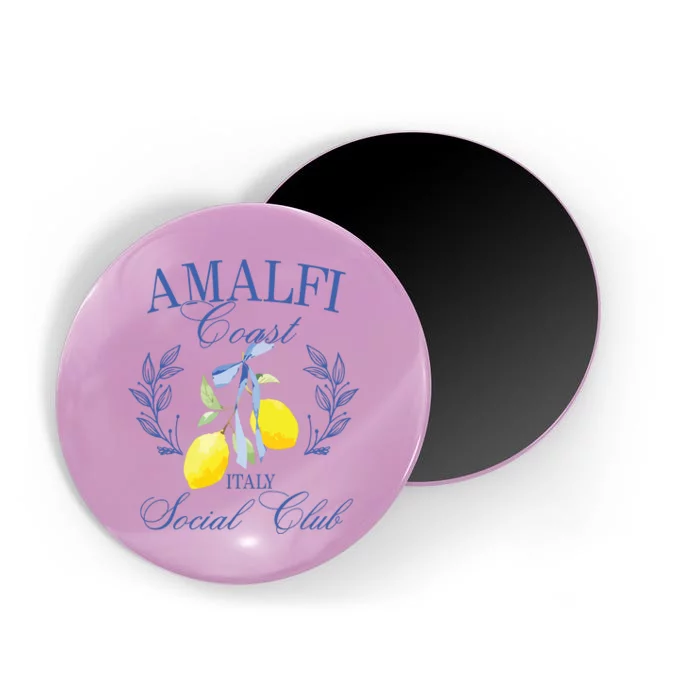 Amalficoast Iitaly Social Club Travel Trip Vacation Lemon Magnet