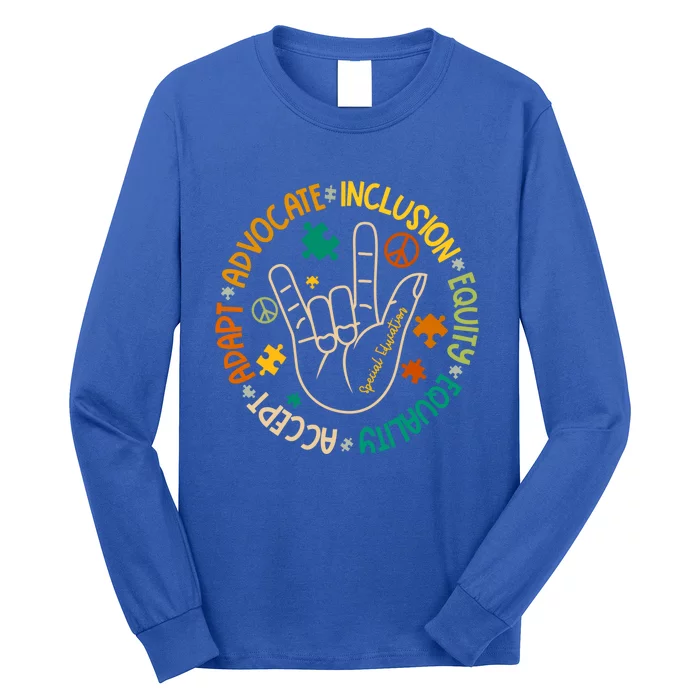 Advocate Inclusion Special Education Autism Awareness Puzzle Gift Long Sleeve Shirt