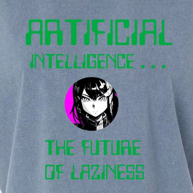 Artificial Intelligence The Future Of Laziness Garment-Dyed Women's Muscle Tee