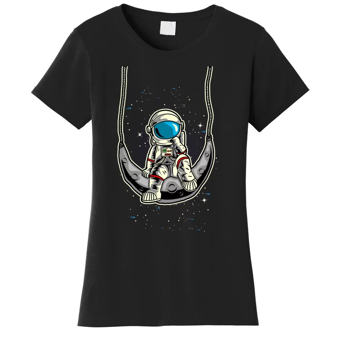 Astronaut In The Moon Women's T-Shirt